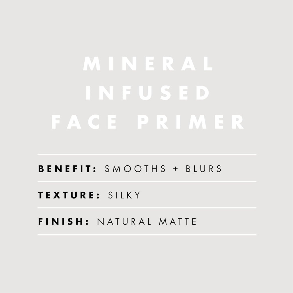 Mineral Infused Face Primer, Primer for a Smooth Foundation Base, Fills in Fine Lines & Refines Complexion, Vegan & Cruelty-Free, Large