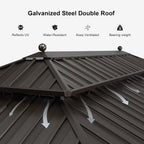 Transform your outdoor space with the  10' x 12' Hardtop Gazebo! ☀️ Perfect for your patio or backyard, this heavy-duty sunshade features netting and curtains for ultimate comfort. 🏡✨ #OutdoorLiving #GazeboGoals