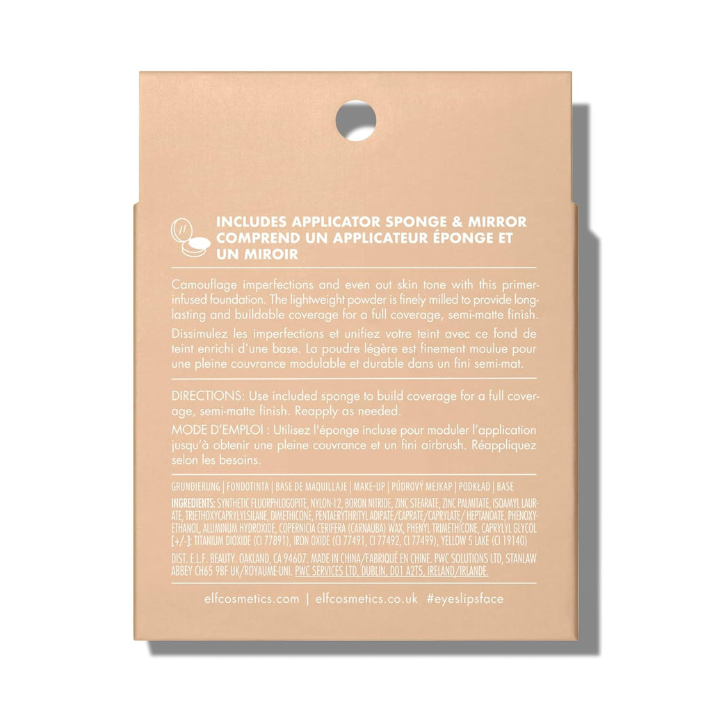 Camo Powder Foundation, Lightweight, Primer-Infused Buildable & Long-Lasting Medium-To-Full Coverage Foundation, Light 210 N