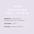 Brightening Lavender Face Primer, Face Makeup Primer for Neutralizing Uneven Skin Tones & Brightening Complexion, Vegan & Cruelty-Free