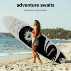 Stand up Inflatable Paddle Board with Premium SUP Accessories – Wide Stable Design with Non-Slip EVA Deck Pad for Adults and Youth of All Skill Levels