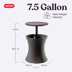 Chill in Style! 🍹✨  Pacific Cool Bar - Your Perfect Outdoor Patio & Hot Tub Side Table with 7.5 Gallon Cooler! #OutdoorLiving #CoolBar