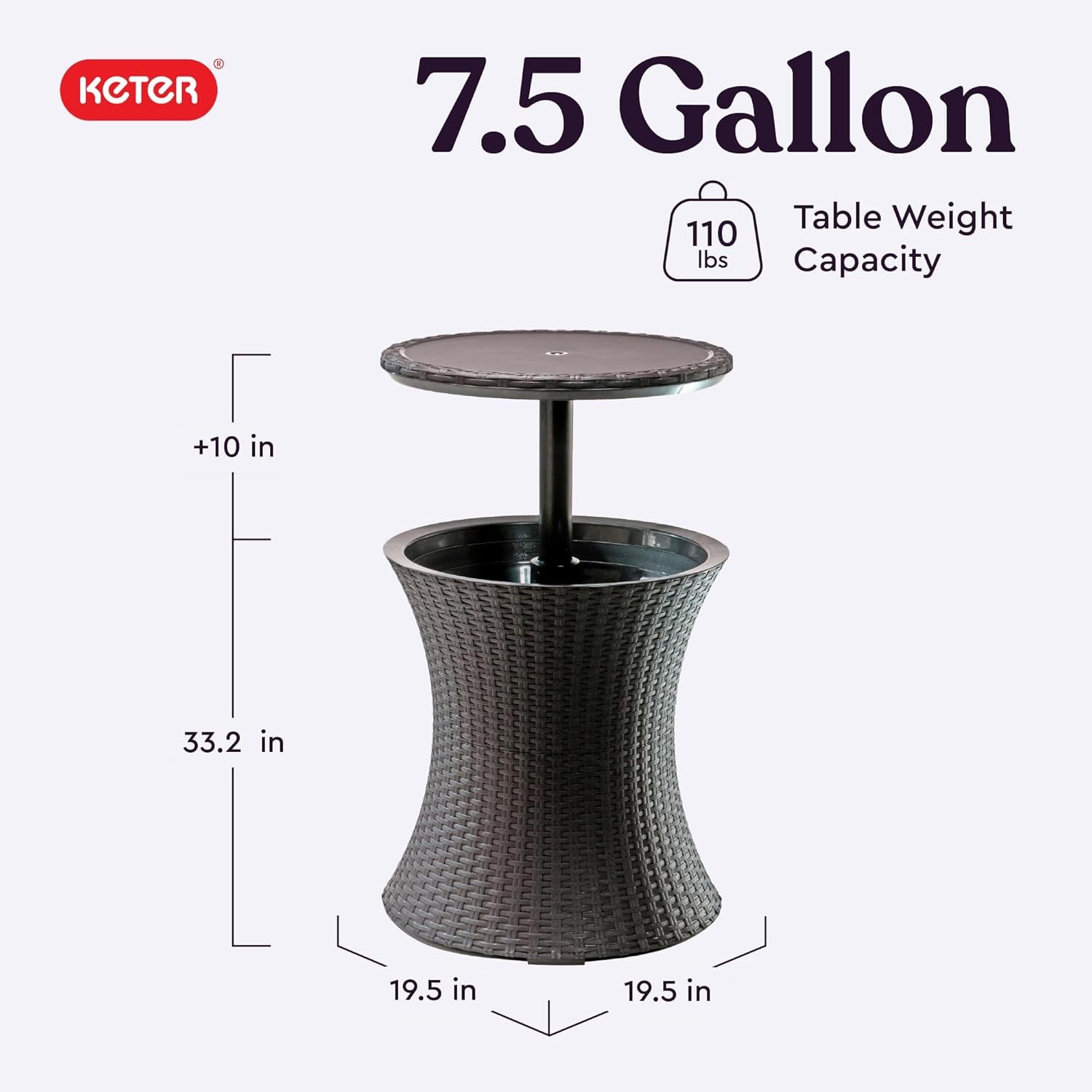 Chill in Style! 🍹✨  Pacific Cool Bar - Your Perfect Outdoor Patio & Hot Tub Side Table with 7.5 Gallon Cooler! #OutdoorLiving #CoolBar