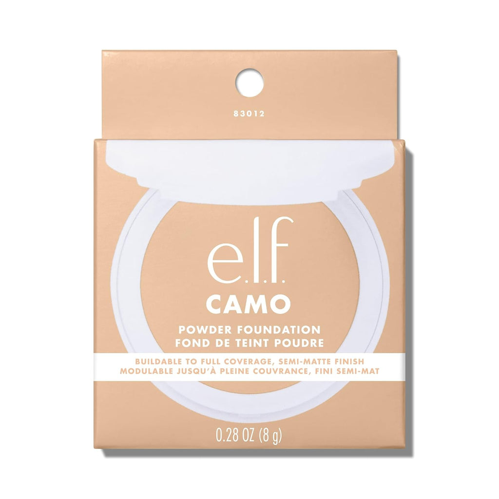 Camo Powder Foundation, Lightweight, Primer-Infused Buildable & Long-Lasting Medium-To-Full Coverage Foundation, Light 210 N