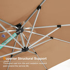 Stay cool in style with the  12ft Deluxe Patio Umbrella! Perfect for your garden or outdoor space, this chic beige offset umbrella is a must-have for sunny days! ☂️🌞 #OutdoorLiving #PatioGoals
