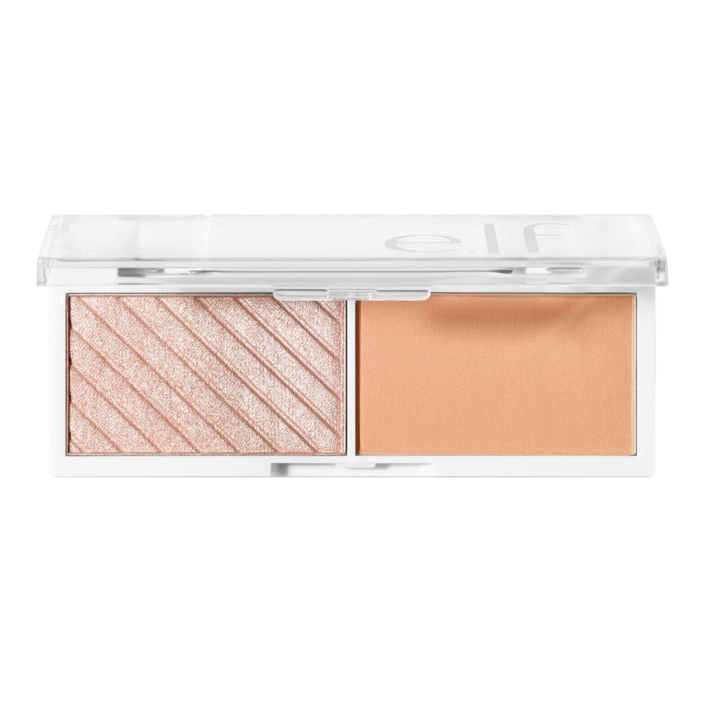 Cosmetics Bite-Size Face Duo, Highlighter, Bronzer & Blush Palette, Highly Pigmented, Cantaloupe, 0.049 Oz (1.4G), 0.049 Ounces