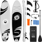 Stand up Inflatable Paddle Board with Premium SUP Accessories – Wide Stable Design with Non-Slip EVA Deck Pad for Adults and Youth of All Skill Levels