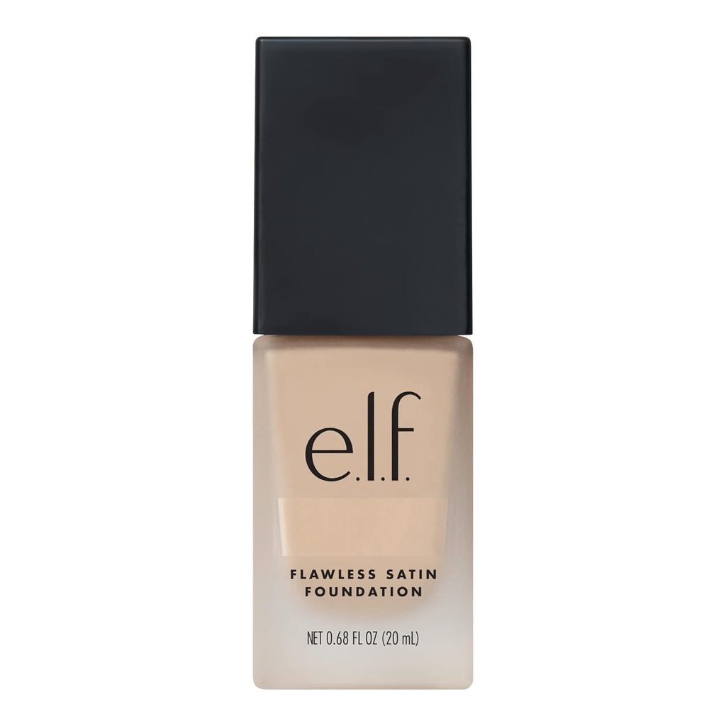 Flawless Satin Foundation, Lightweight & Medium Coverage, Semi-Matte Finish, Vegan & Cruelty-Free, Beige, 0.68 Fl Oz (20Ml)