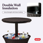 Chill in Style! 🍹✨  Pacific Cool Bar - Your Perfect Outdoor Patio & Hot Tub Side Table with 7.5 Gallon Cooler! #OutdoorLiving #CoolBar