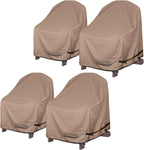 Waterproof Patio Adirondack Chair Cover 4 Pack for Outdoor Chair Size Upto 28W X 31D X 36H Inch