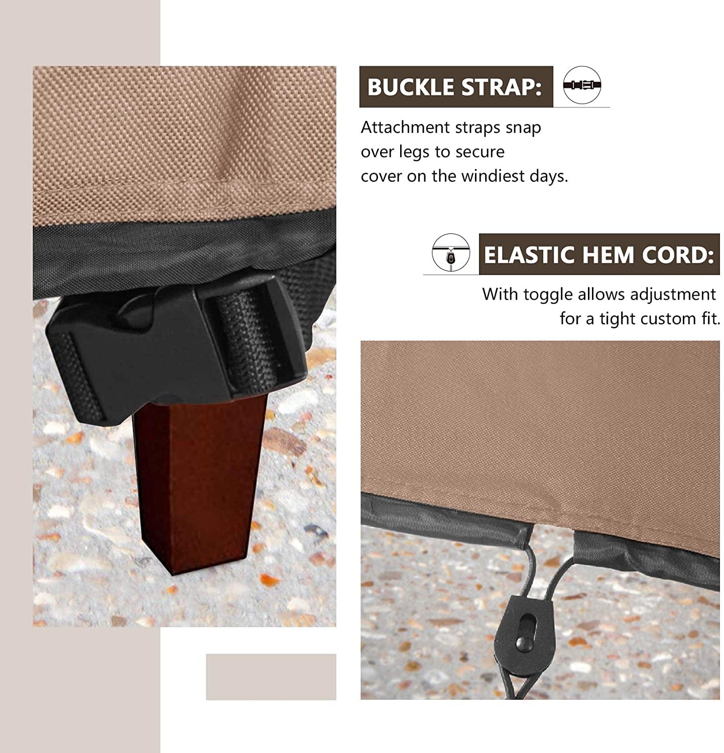 Waterproof Patio Adirondack Chair Cover 4 Pack for Outdoor Chair Size Upto 28W X 31D X 36H Inch