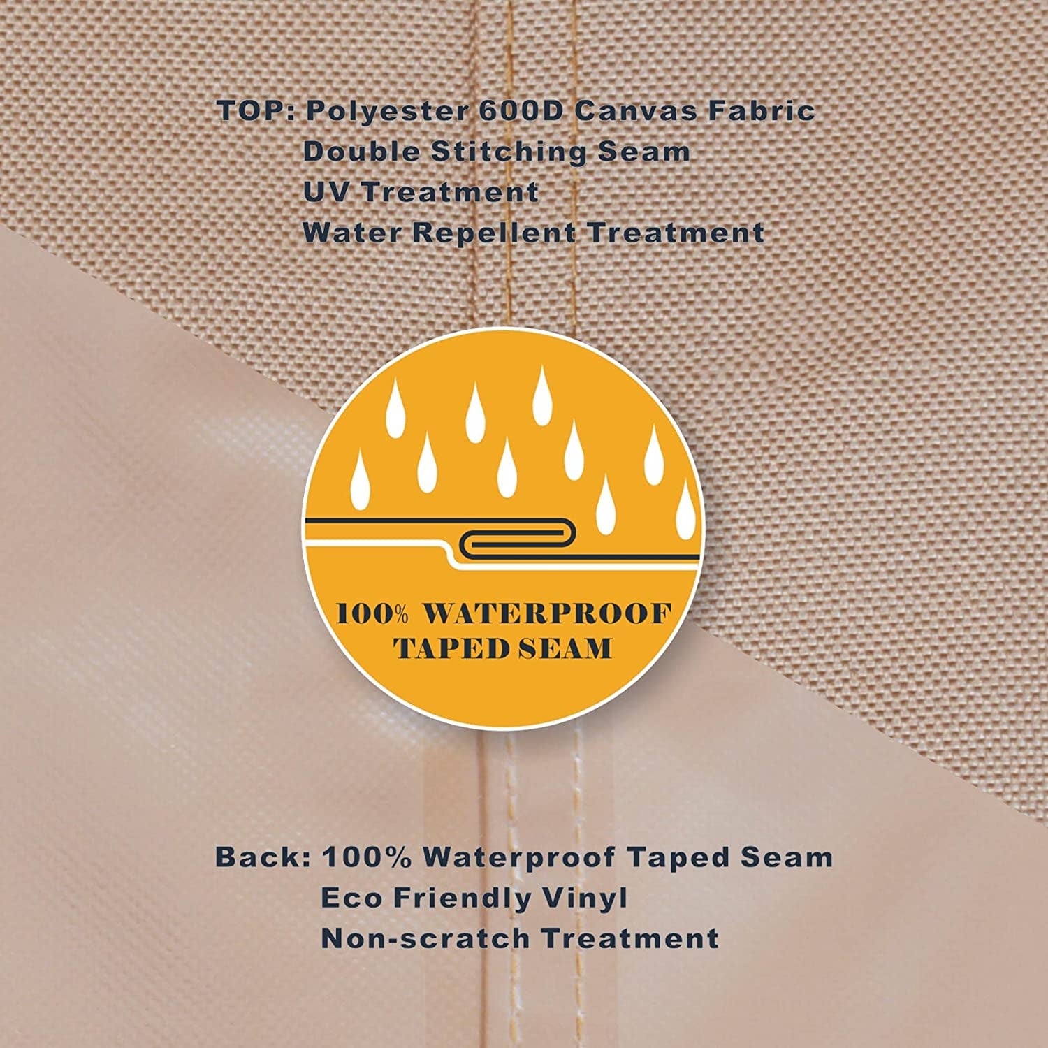 Waterproof Patio Adirondack Chair Cover 4 Pack for Outdoor Chair Size Upto 28W X 31D X 36H Inch