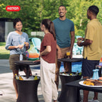 Chill in Style! 🍹✨  Pacific Cool Bar - Your Perfect Outdoor Patio & Hot Tub Side Table with 7.5 Gallon Cooler! #OutdoorLiving #CoolBar